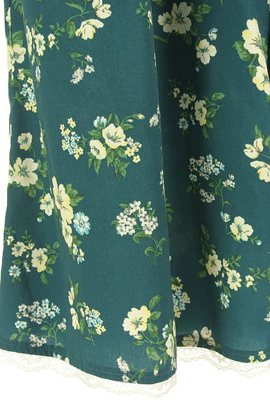 axes femme（アクシーズファム）の古着「花柄タックワイドパンツ（パンツ）」大画像５へ
