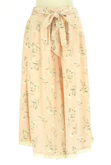 axes femme（アクシーズファム）の古着「ベルト付き花柄ミモレパンツ（パンツ）」大画像１へ