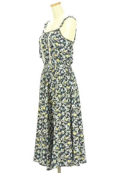axes femme（アクシーズファム）の古着「レース切替小花柄オールインワン（コンビネゾン・オールインワン）」大画像３へ