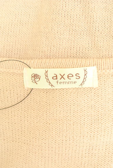 axes femme（アクシーズファム）の古着「刺繍レースニットカーディガン（カーディガン・ボレロ）」大画像６へ