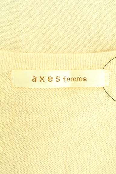 axes femme（アクシーズファム）の古着「ラインストーン付きニットカーディガン（カーディガン・ボレロ）」大画像６へ