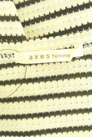 axes femme（アクシーズファム）の古着「パールリボン付きドルマンニットトップス（ニット）」大画像６へ