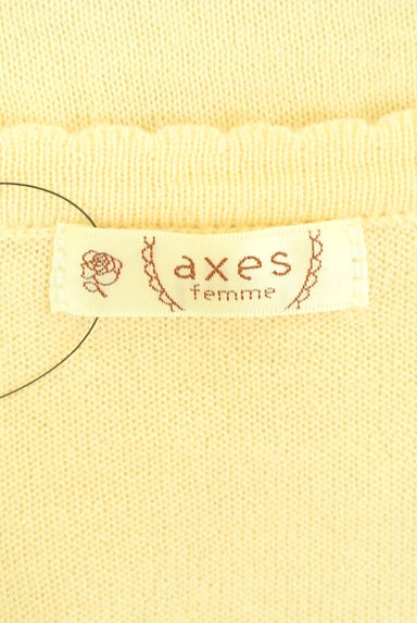 axes femme（アクシーズファム）の古着「裾フリルニットカーディガン（カーディガン・ボレロ）」大画像６へ
