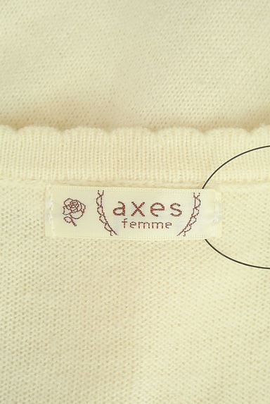 axes femme（アクシーズファム）の古着「花刺繍ニットカーディガン（カーディガン・ボレロ）」大画像６へ
