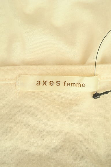axes femme（アクシーズファム）の古着「プチリボン付きレース切替カットソー（カットソー・プルオーバー）」大画像６へ