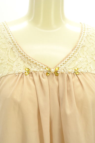 axes femme（アクシーズファム）の古着「レース×シフォンカットソー（カットソー・プルオーバー）」大画像４へ