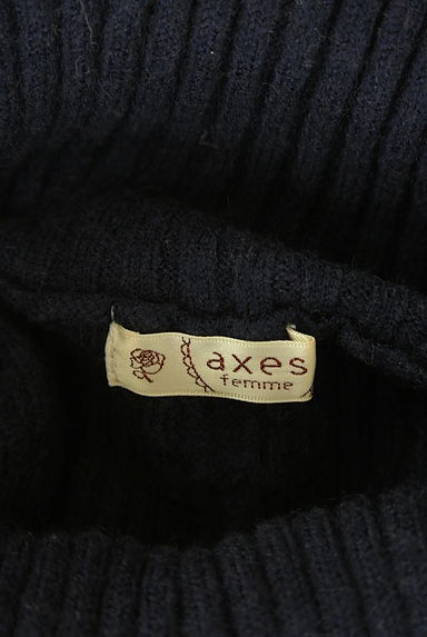axes femme（アクシーズファム）の古着「パール付きタートルネックケーブルニット（ニット）」大画像６へ