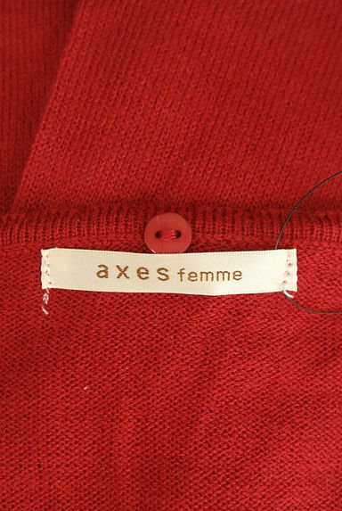 axes femme（アクシーズファム）の古着「ファーティペット付きニットカーディガン（カーディガン・ボレロ）」大画像６へ