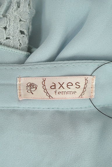 axes femme（アクシーズファム）の古着「リボンタイフリルノースリブラウス（ブラウス）」大画像６へ