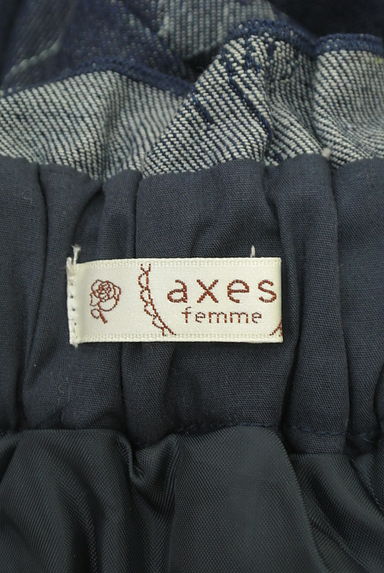 axes femme（アクシーズファム）の古着「花柄デニムミディスカート（スカート）」大画像６へ
