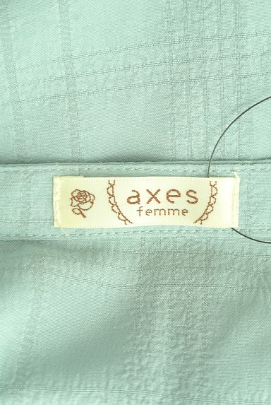 axes femme（アクシーズファム）の古着「チェック柄ボリューム袖ワンピース（ワンピース・チュニック）」大画像６へ