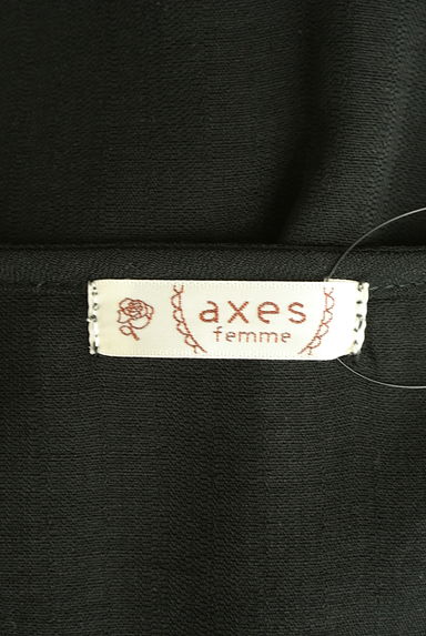 axes femme（アクシーズファム）の古着「フレア袖深Ｖレース切替ワンピース（ワンピース・チュニック）」大画像６へ