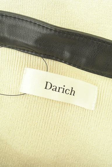 Darich（ダーリッチ）の古着「フェイクレザーパイピングリブニットワンピース（ワンピース・チュニック）」大画像６へ