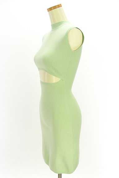 Darich（ダーリッチ）の古着「カットアウトリブニットミニワンピース（ワンピース・チュニック）」大画像３へ