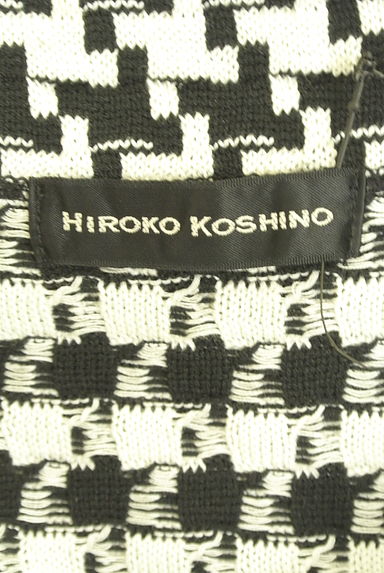 HIROKO KOSHINO（ヒロココシノ）の古着「モノトーンニットジャケット（カーディガン・ボレロ）」大画像６へ