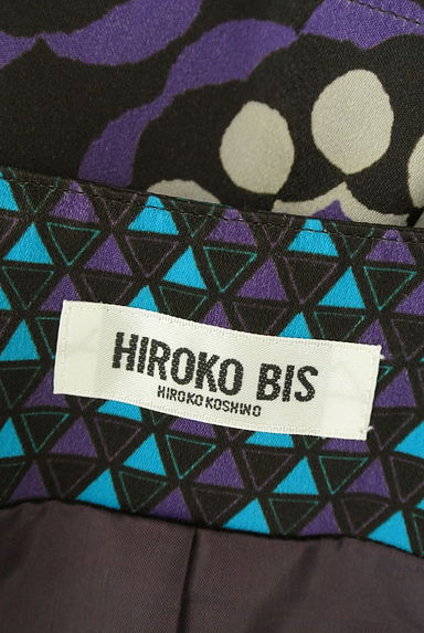 HIROKO BIS（ヒロコビス）の古着「膝丈花模様切替フレアスカート（ロングスカート・マキシスカート）」大画像６へ