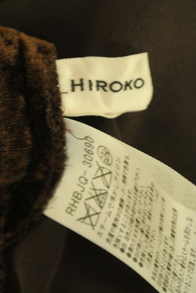 HIROKO KOSHINO（ヒロココシノ）の古着「フリルネックベロアカーディガン（カーディガン・ボレロ）」大画像６へ