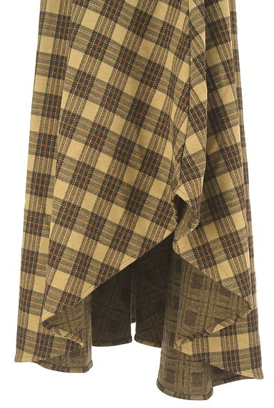 Darich（ダーリッチ）の古着「ベルト付きアシメチェックロングスカート（ロングスカート・マキシスカート）」大画像５へ
