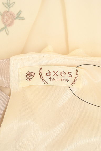 axes femme（アクシーズファム）の古着「花刺繍シフォンブラウス（カットソー・プルオーバー）」大画像６へ