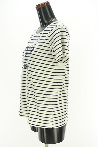 anySiS（エニィスィス）の古着「スパンコールロゴボーダーTシャツ（Ｔシャツ）」大画像３へ