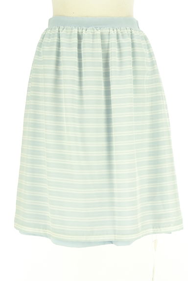 クリックで大画像表示 anySiS(エニィスィス)の古着「マルチボーダー×無地リバーシブルミディスカート(スカート)」大画像1へ