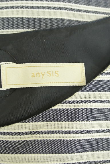 anySiS（エニィスィス）の古着「ベルト付きボーダー膝丈ワンピース（ワンピース・チュニック）」大画像６へ