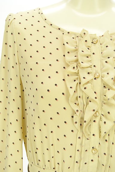 anySiS（エニィスィス）の古着「ベルト付きドットシフォン膝丈ワンピース（ワンピース・チュニック）」大画像４へ