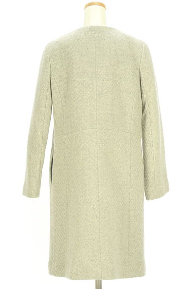 NATURAL BEAUTY BASIC（ナチュラルビューティベーシック）の古着「ノーカラー起毛ロングコート（コート）」大画像２へ