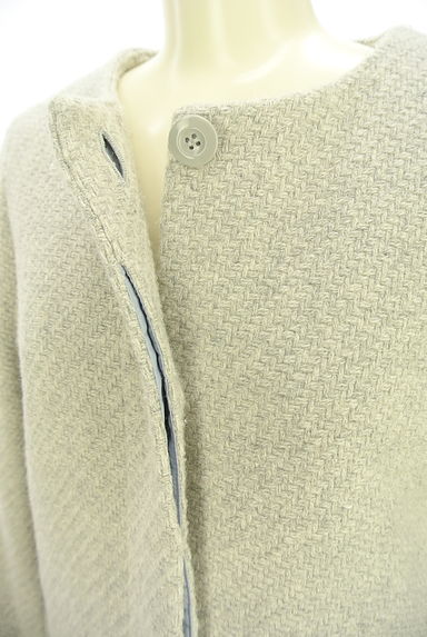 NATURAL BEAUTY BASIC（ナチュラルビューティベーシック）の古着「ノーカラー起毛ロングコート（コート）」大画像４へ