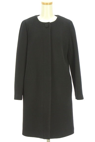 NATURAL BEAUTY BASIC（ナチュラルビューティベーシック）の古着「ノーカラーロングコート（コート）」大画像１へ