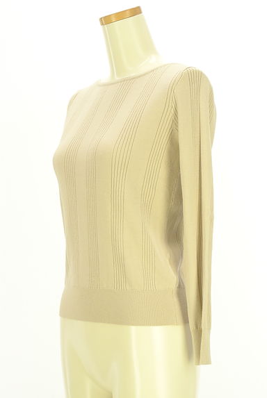 NATURAL BEAUTY BASIC（ナチュラルビューティベーシック）の古着「ボートネックリブニットトップス（ニット）」大画像３へ
