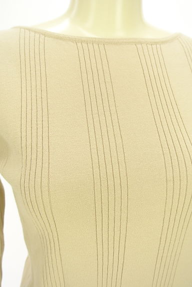 NATURAL BEAUTY BASIC（ナチュラルビューティベーシック）の古着「ボートネックリブニットトップス（ニット）」大画像４へ