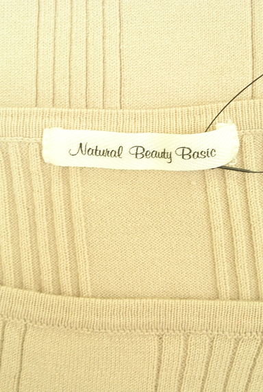 NATURAL BEAUTY BASIC（ナチュラルビューティベーシック）の古着「ボートネックリブニットトップス（ニット）」大画像６へ