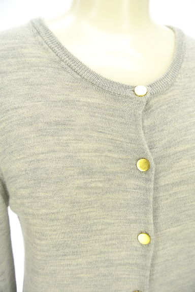 NATURAL BEAUTY BASIC（ナチュラルビューティベーシック）の古着「ゴールドボタンニットカーディガン（カーディガン・ボレロ）」大画像４へ