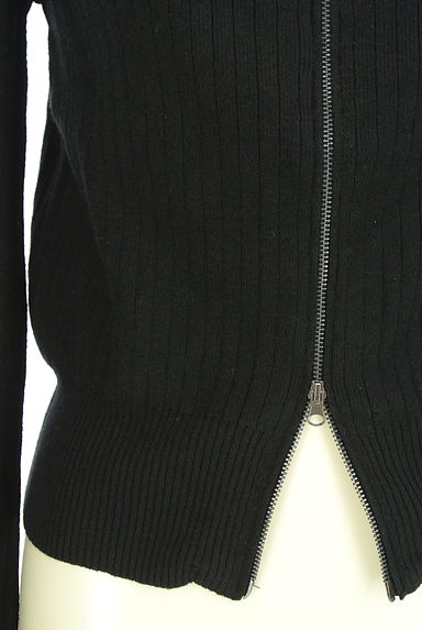 axes femme（アクシーズファム）の古着「フロントオープンダブルジップニットトップス（ニット）」大画像５へ