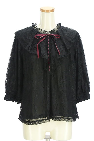 axes femme（アクシーズファム）の古着「フリルカラー総レースカットソー（カットソー・プルオーバー）」大画像１へ