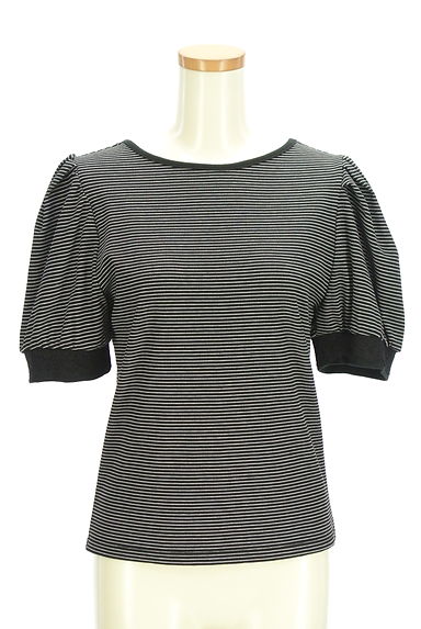 axes femme（アクシーズファム）の古着「バックオープンパフスリボーダーカットソー（カットソー・プルオーバー）」大画像１へ