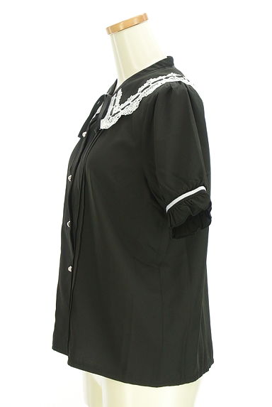 axes femme（アクシーズファム）の古着「レースビッグカラーブラウス（ブラウス）」大画像３へ