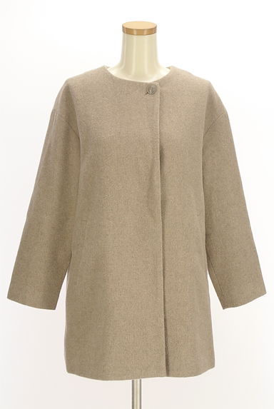 NATURAL BEAUTY BASIC（ナチュラルビューティベーシック）の古着「ノーカラーオーバーミディコート（コート）」大画像１へ