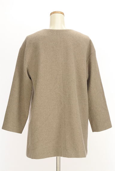 NATURAL BEAUTY BASIC（ナチュラルビューティベーシック）の古着「ノーカラーオーバーミディコート（コート）」大画像２へ