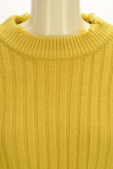 EMODA（エモダ）の古着「ダメージ加工リブニットトップス（ニット）」大画像４へ