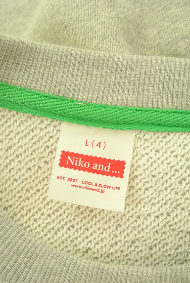 niko and...（ニコ アンド）の古着「ナンバリングスウェットトップス（スウェット・パーカー）」大画像６へ