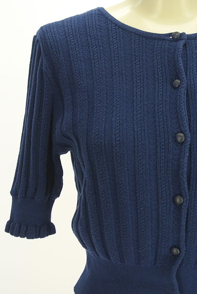 JILL by JILLSTUART（ジルバイジルスチュアート）の古着「透かし編みニットカーディガン（カーディガン・ボレロ）」大画像４へ