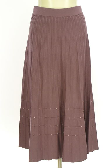 PROPORTION BODY DRESSING（プロポーションボディ ドレッシング）の古着「プリーツニットセットアップ（セットアップ（ジャケット＋スカート））」大画像４へ