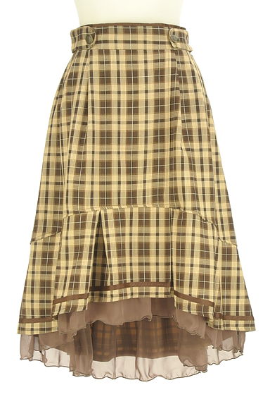 axes femme（アクシーズファム）の古着「膝下丈チェック柄フィッシュテールスカート（スカート）」大画像１へ