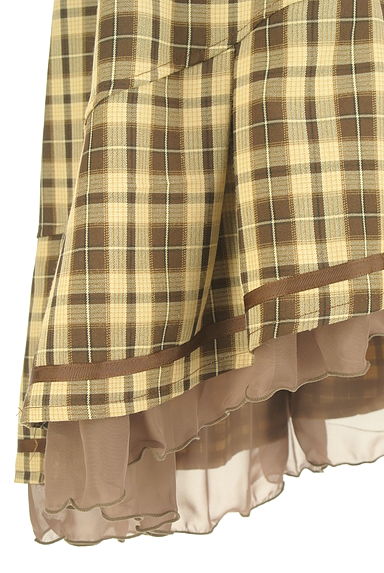 axes femme（アクシーズファム）の古着「膝下丈チェック柄フィッシュテールスカート（スカート）」大画像５へ