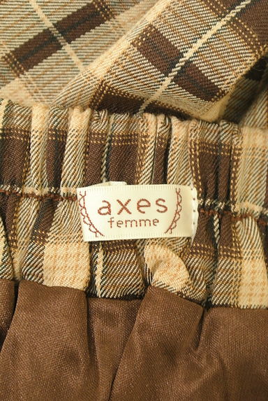axes femme（アクシーズファム）の古着「膝下丈チェック柄フィッシュテールスカート（スカート）」大画像６へ