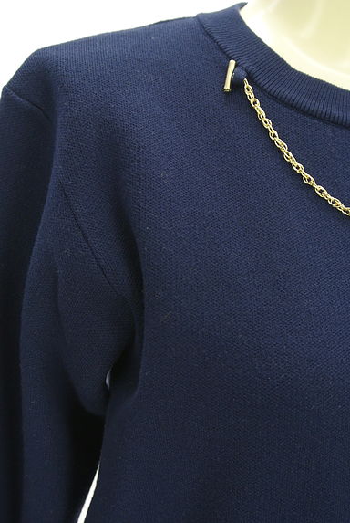 JUSGLITTY（ジャスグリッティー）の古着「ショルダーダミーボタンリブ切替ニット（ニット）」大画像５へ