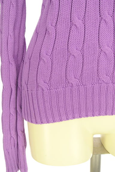 POLO RALPH LAUREN（ポロラルフローレン）の古着「ワンポイントケーブルニットトップス（ニット）」大画像５へ