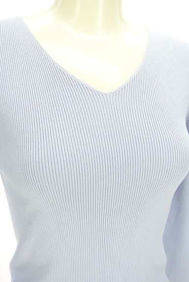 M-premier（エムプルミエ）の古着「Vネックリブニットトップス（ニット）」大画像４へ